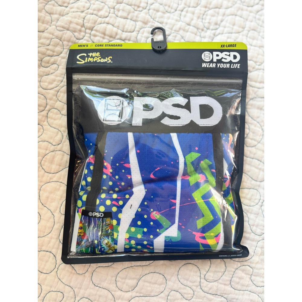 PSD Underwear Mens The‎ Simpsons Bart Vibes Boxer Briefs XXL Core Standard New